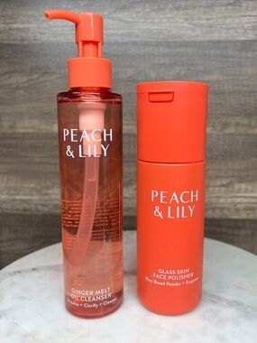 PEACH & LILY Ginger Melt Oil Cleanser & PEACH & LILY Glass Skin Face Polisher